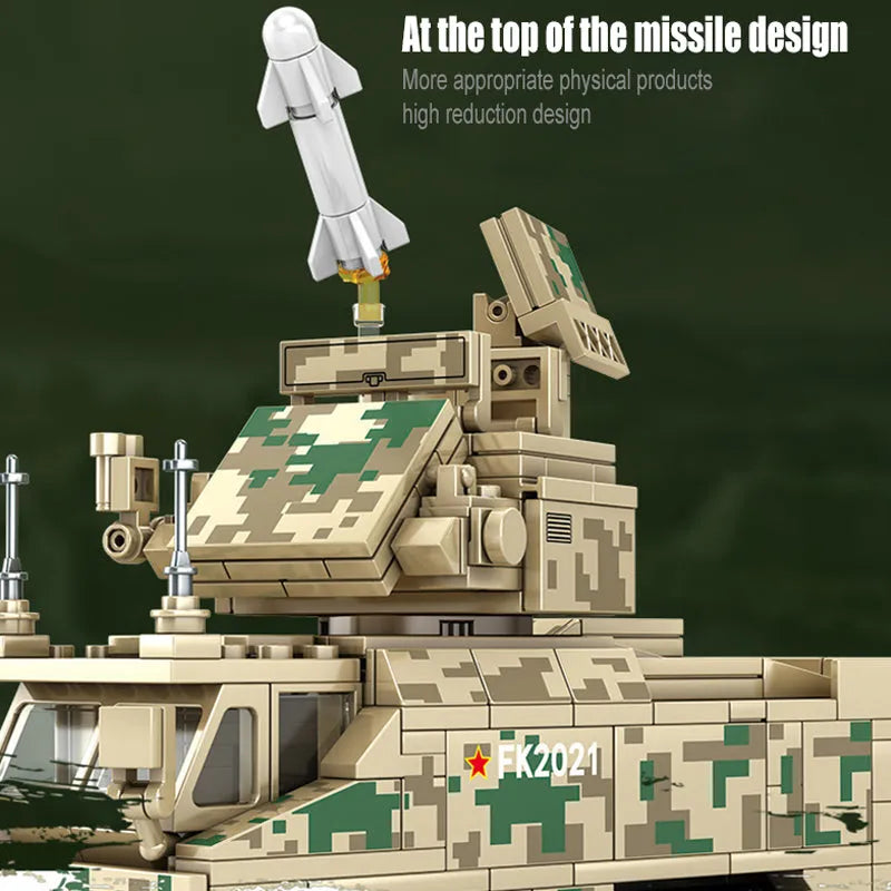 Building Blocks Modern Military HQ - 17 Air Defense Missile Bricks Toy - 5