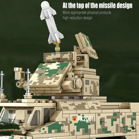 Thumbnail for Building Blocks Modern Military HQ-17 Air Defense Missile Bricks Toy Construction Set Toys - 5