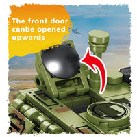 Thumbnail for Building Blocks Modern Military Red Arrow Missile Vehicle Bricks Toy - 2