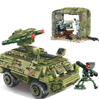 Thumbnail for Building Blocks Modern Military Red Arrow Missile Vehicle Bricks Toy - 6