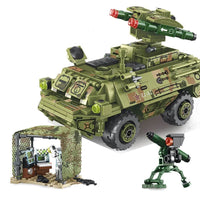 Thumbnail for Building Blocks Modern Military Red Arrow Missile Vehicle Bricks Toy Construction Set Toys - 1