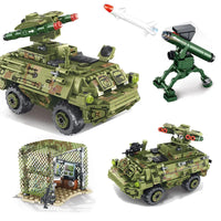 Thumbnail for Building Blocks Modern Military Red Arrow Missile Vehicle Bricks Toy Construction Set Toys - 5