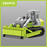 Thumbnail for Building Blocks Tech Mechanical Mixer Crane Truck Excavator Bricks Toy - 4