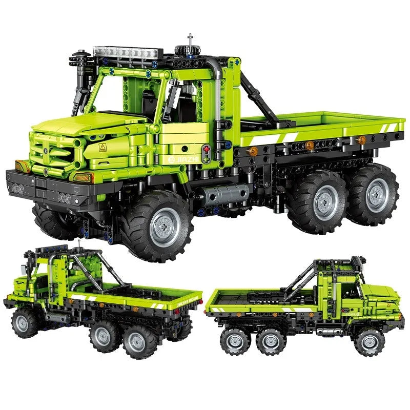 Building Blocks Tech MOC AWD Heavy Duty Engineering Truck Bricks Toys - 1