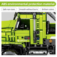 Thumbnail for Building Blocks Tech MOC AWD Heavy Duty Engineering Truck Bricks Toys - 3