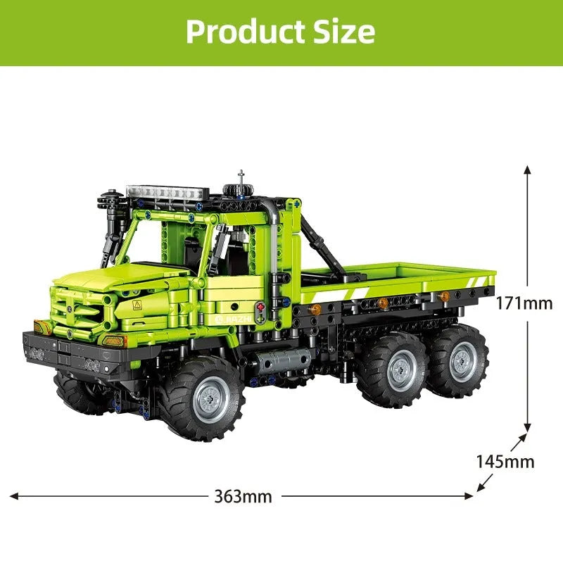 Building Blocks Tech MOC AWD Heavy Duty Engineering Truck Bricks Toys - 4
