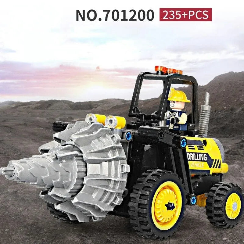 Building Blocks Tech MOC City Drilling Truck Machine Bricks Toys 7012000 - 4