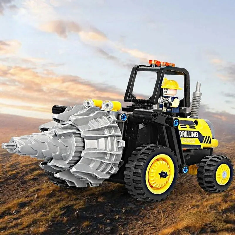 Building Blocks Tech MOC City Drilling Truck Machine Bricks Toys 7012000 - 9