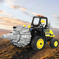 Thumbnail for Building Blocks Tech MOC City Drilling Truck Machine Bricks Toys 7012000 - 9