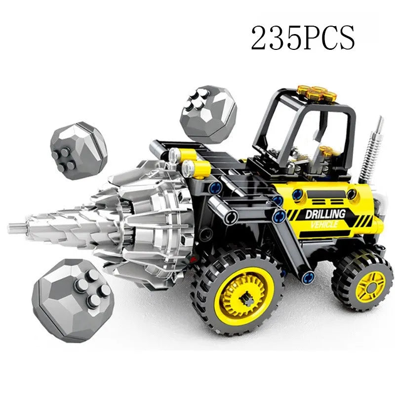 Building Blocks Tech MOC City Drilling Truck Machine Bricks Toys 7012000 - 1
