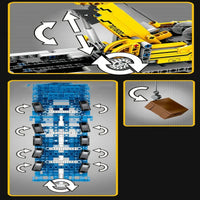 Thumbnail for Building Blocks Tech MOC City Lifting Crane Truck Bricks Toys - 13