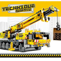 Thumbnail for Building Blocks Tech MOC City Lifting Crane Truck Bricks Toys - 4