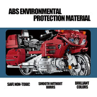 Thumbnail for Building Blocks Tech MOC Classic Honda Gold Wing Motorcycle Bricks Toy - 7