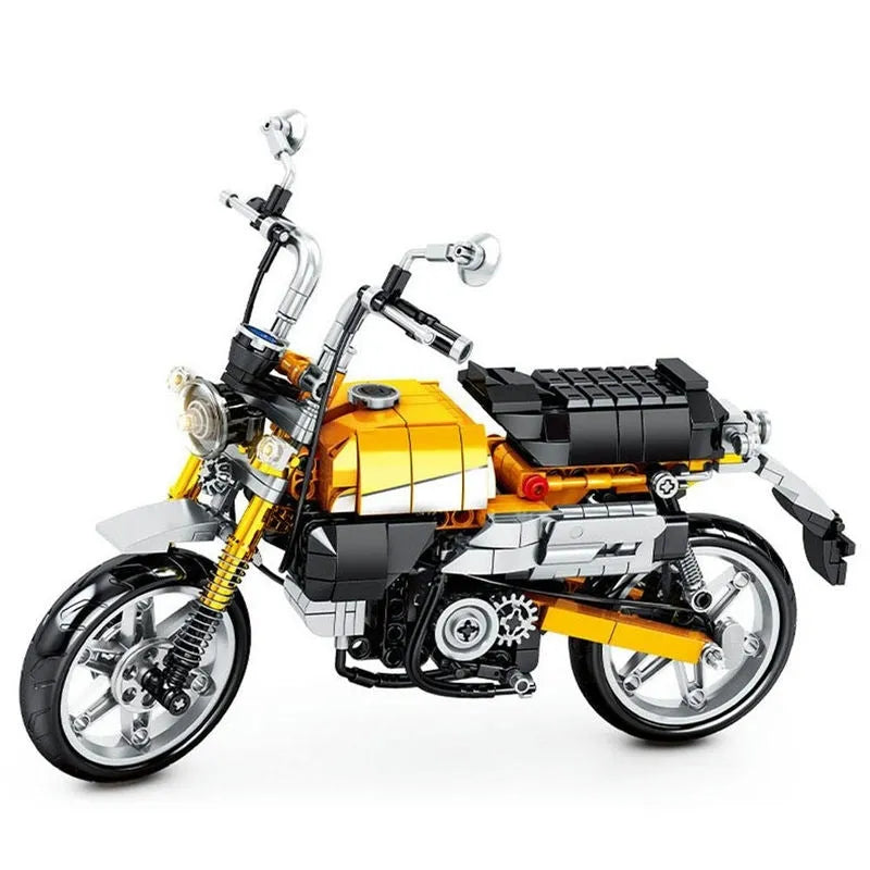 Building Blocks Tech MOC Classic Honda Monkey Motorcycle Bricks Toy - 1