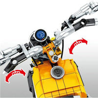 Thumbnail for Building Blocks Tech MOC Classic Honda Monkey Motorcycle Bricks Toy - 2