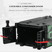 Thumbnail for Building Blocks Tech MOC Heavy City Container Truck Bricks Toys - 8