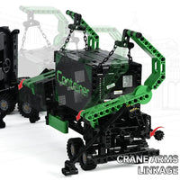 Thumbnail for Building Blocks Tech MOC Heavy City Container Truck Bricks Toys - 10
