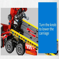 Thumbnail for Building Blocks Tech MOC RC City Flatbed Rescue Truck Bricks Toys - 8