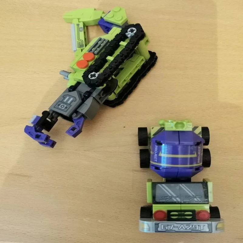 Building Blocks Transformers Mecha Robot Engineering Vehicle Bricks Toy - 9