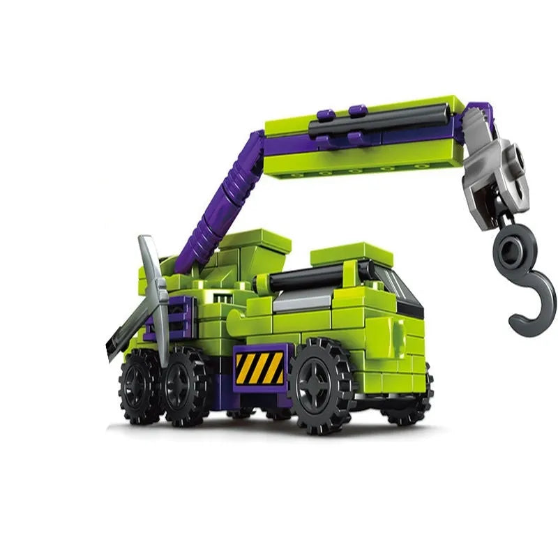 Building Blocks Transformers Mecha Robot Engineering Vehicle Bricks Toy - 8