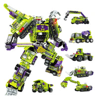 Thumbnail for Building Blocks Transformers Mecha Robot Engineering Vehicle Bricks Toy - 1