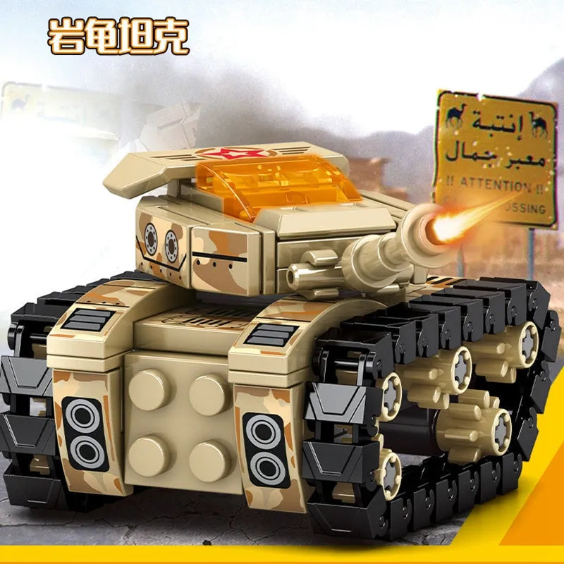 Building Blocks Transformers Mechanical Robot Tank Fighter Bricks Toy - 9