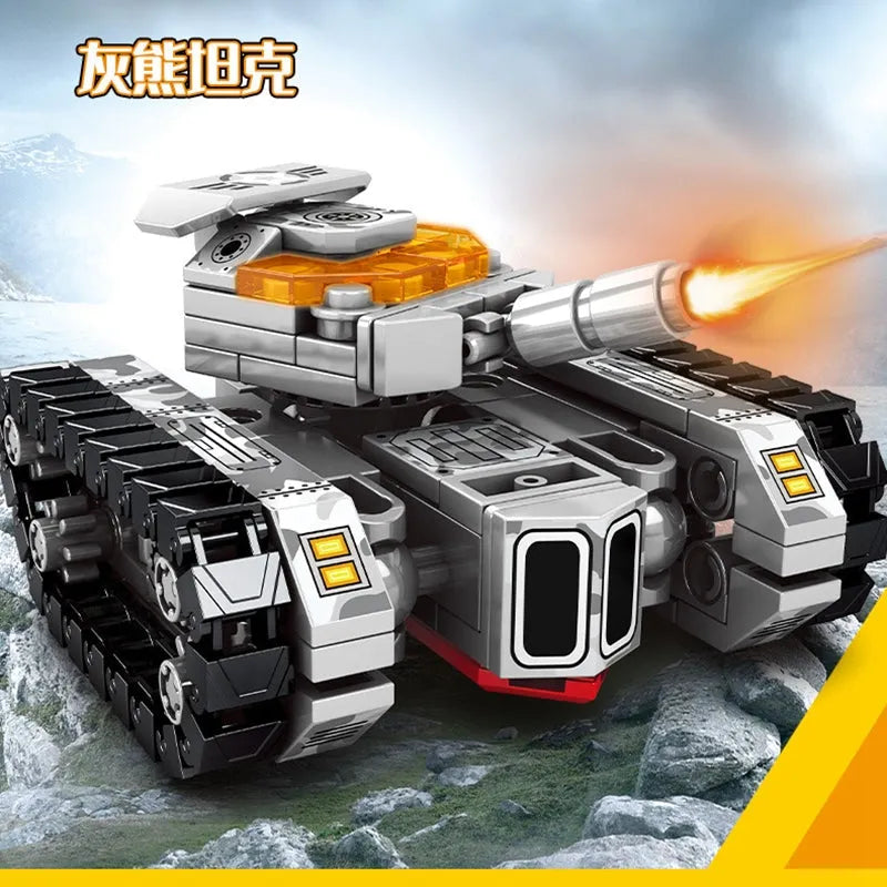 Building Blocks Transformers Mechanical Robot Tank Fighter Bricks Toy - 6
