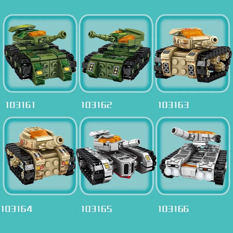 Building Blocks Transformers Mechanical Robot Tank Fighter Bricks Toy - 3