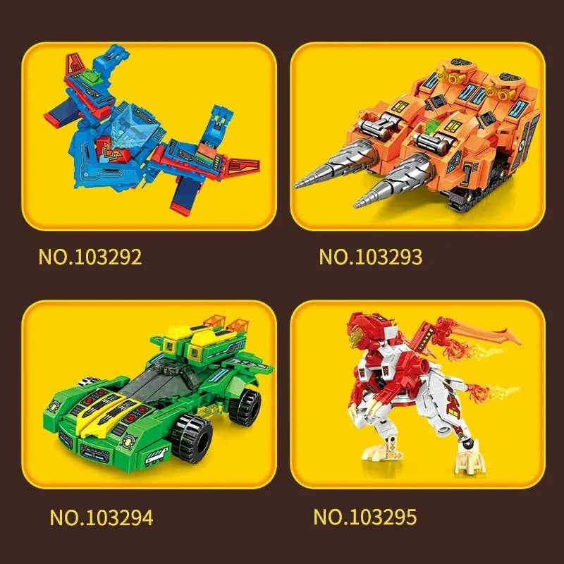 Building Blocks Transforming Flaming War Mecha Robot Bricks Toys - 5