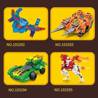 Thumbnail for Building Blocks Transforming Flaming War Mecha Robot Bricks Toys Construction Set Toys - 5