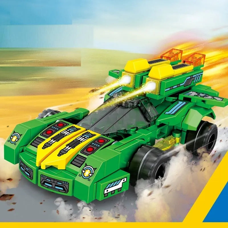 Building Blocks Transforming Flaming War Mecha Robot Bricks Toys Construction Set Toys - 7
