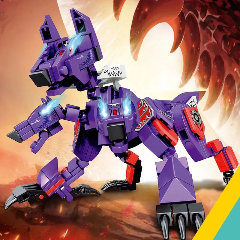 Building Blocks Transforming Mecha Animal Robot Warrior Bricks Toys - 8