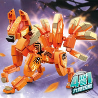 Thumbnail for Building Blocks Transforming Mecha Animal Robot Warrior Bricks Toys - 7