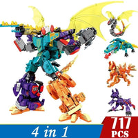 Thumbnail for Building Blocks Transforming Mecha Animal Robot Warrior Bricks Toys - 2