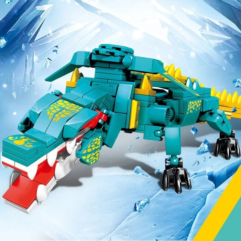 Building Blocks Transforming Mecha Animal Robot Warrior Bricks Toys - 5