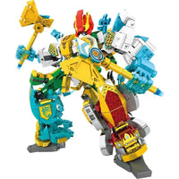 Thumbnail for Building Blocks Transforming Mecha Robot Therion Totems Bricks Toy - 3