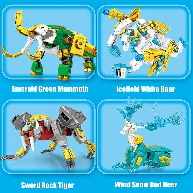 Building Blocks Transforming Mecha Robot Therion Totems Bricks Toy - 5