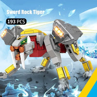 Thumbnail for Building Blocks Transforming Mecha Robot Therion Totems Bricks Toy - 7