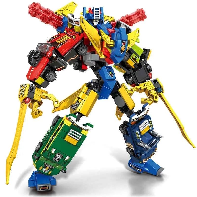Building Blocks Transforming Super Commander Car Robot Bricks Kids Toys - 1