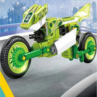 Thumbnail for Building Blocks Transforming Super Morphing Motorcycle Robot Bricks Toy - 5