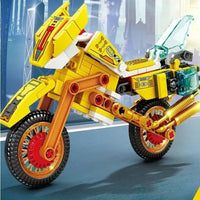 Thumbnail for Building Blocks Transforming Super Morphing Motorcycle Robot Bricks Toy - 7