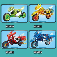 Thumbnail for Building Blocks Transforming Super Morphing Motorcycle Robot Bricks Toy - 4