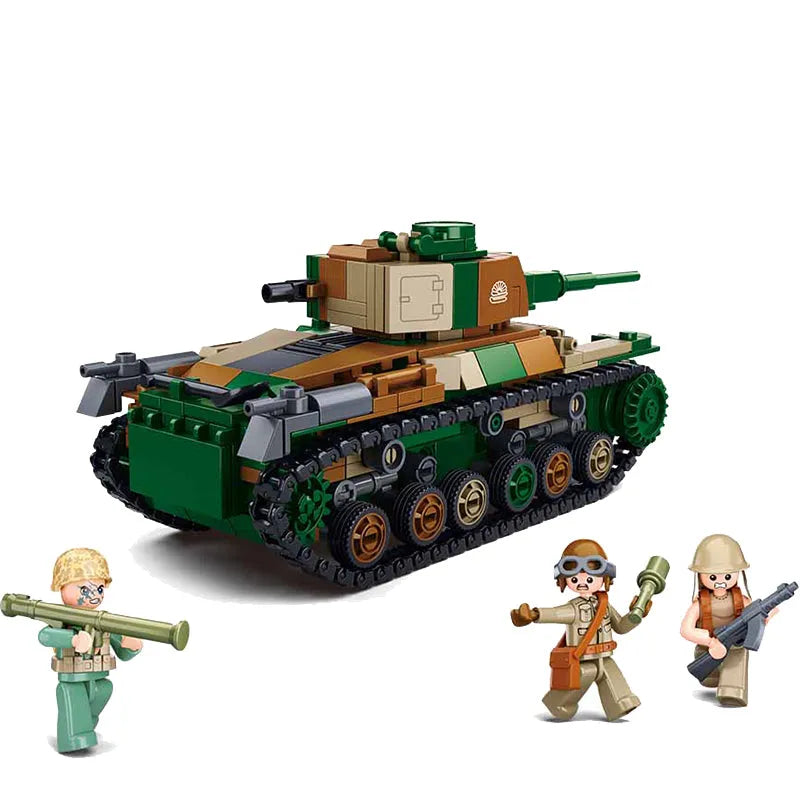 Building Blocks Military China Type 97 Medium Tank Bricks Toy - 4