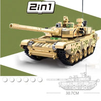 Thumbnail for Building Blocks Military MOC 99A MBT Main Battle Tank Kids Bricks Toys - 5