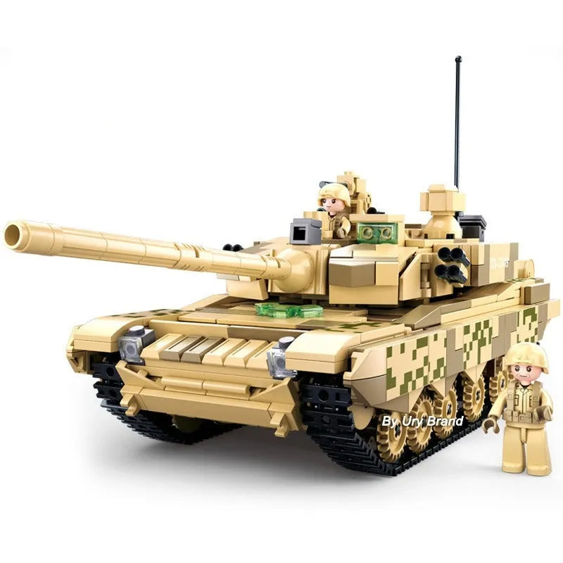Building Blocks Military MOC 99A MBT Main Battle Tank Kids Bricks Toys - 1