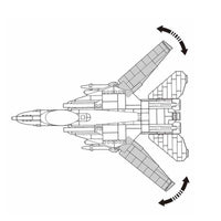 Thumbnail for Building Blocks Military MOC F14D US Army Fighter Jet Aircraft Bricks Toys Construction Set Toys - 4