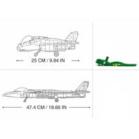Thumbnail for Building Blocks Military MOC J-20 Stealth Fighter Aircraft Bricks Kids Toy Construction Set Toys - 4