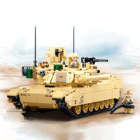 Thumbnail for Building Blocks Military MOC M1A2 Chariot V2 Main Battle Tank Bricks Toys - 6