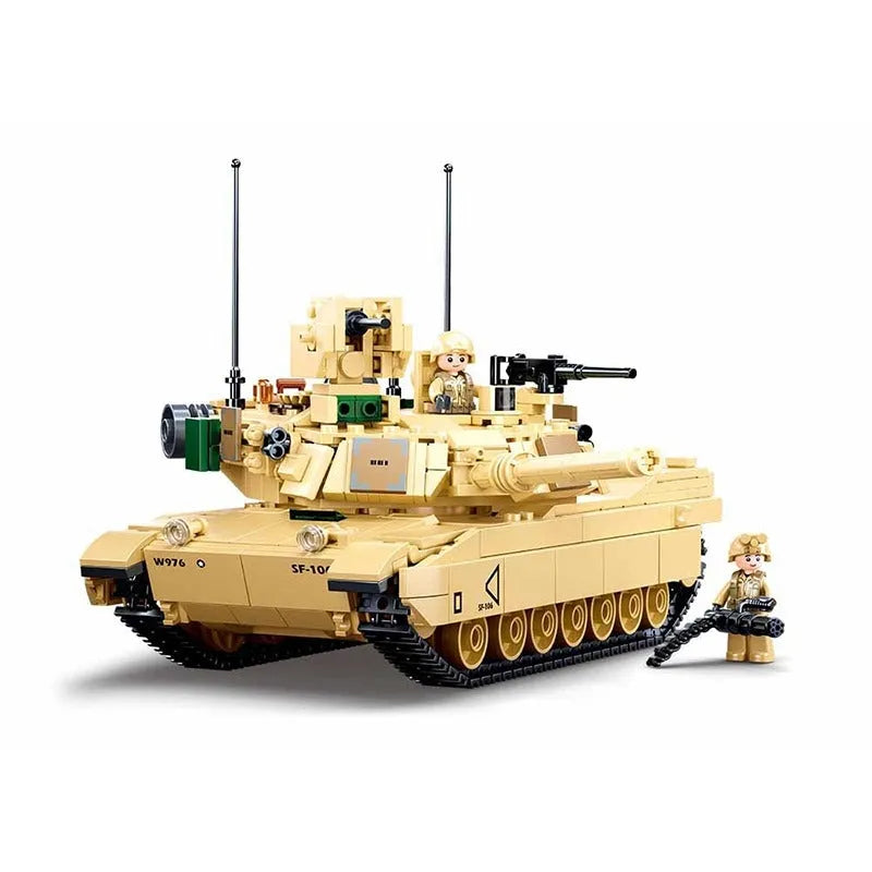 Building Blocks Military MOC M1A2 Chariot V2 Main Battle Tank Bricks Toys - 4