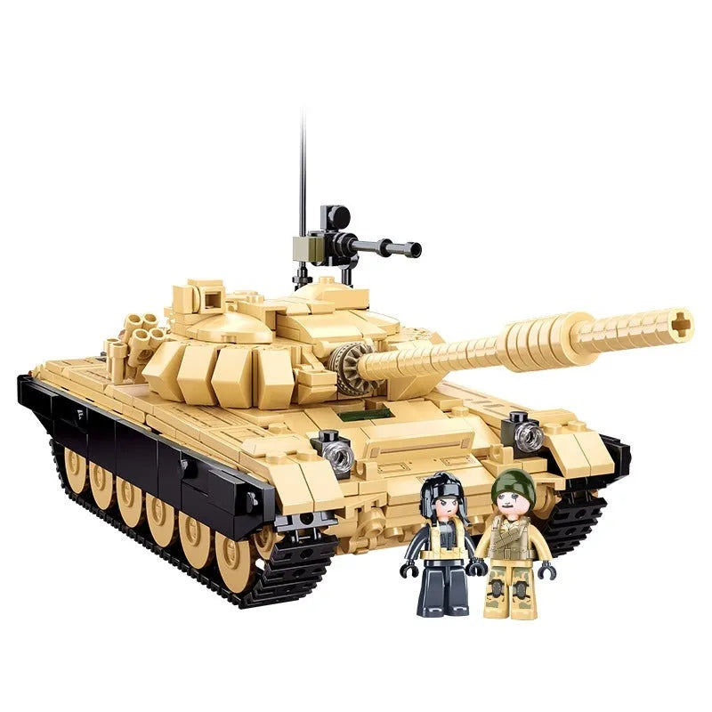 Building Blocks Military MOC MBT T72 Main Battle Tank Bricks Toys - 1